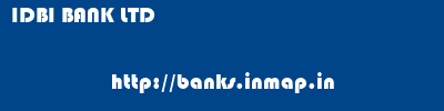 IDBI BANK LTD       banks information 